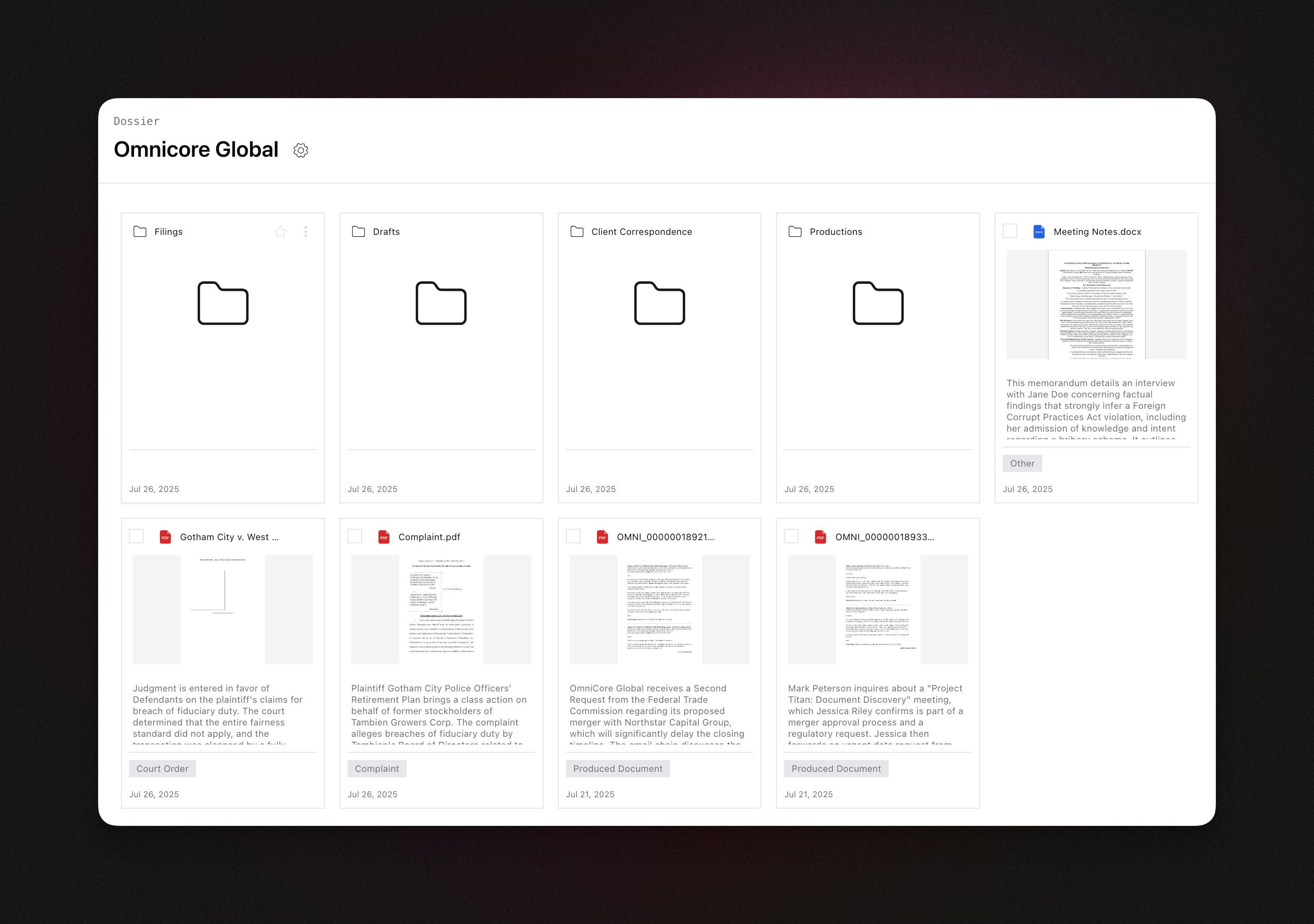 Advocacy Lab interface