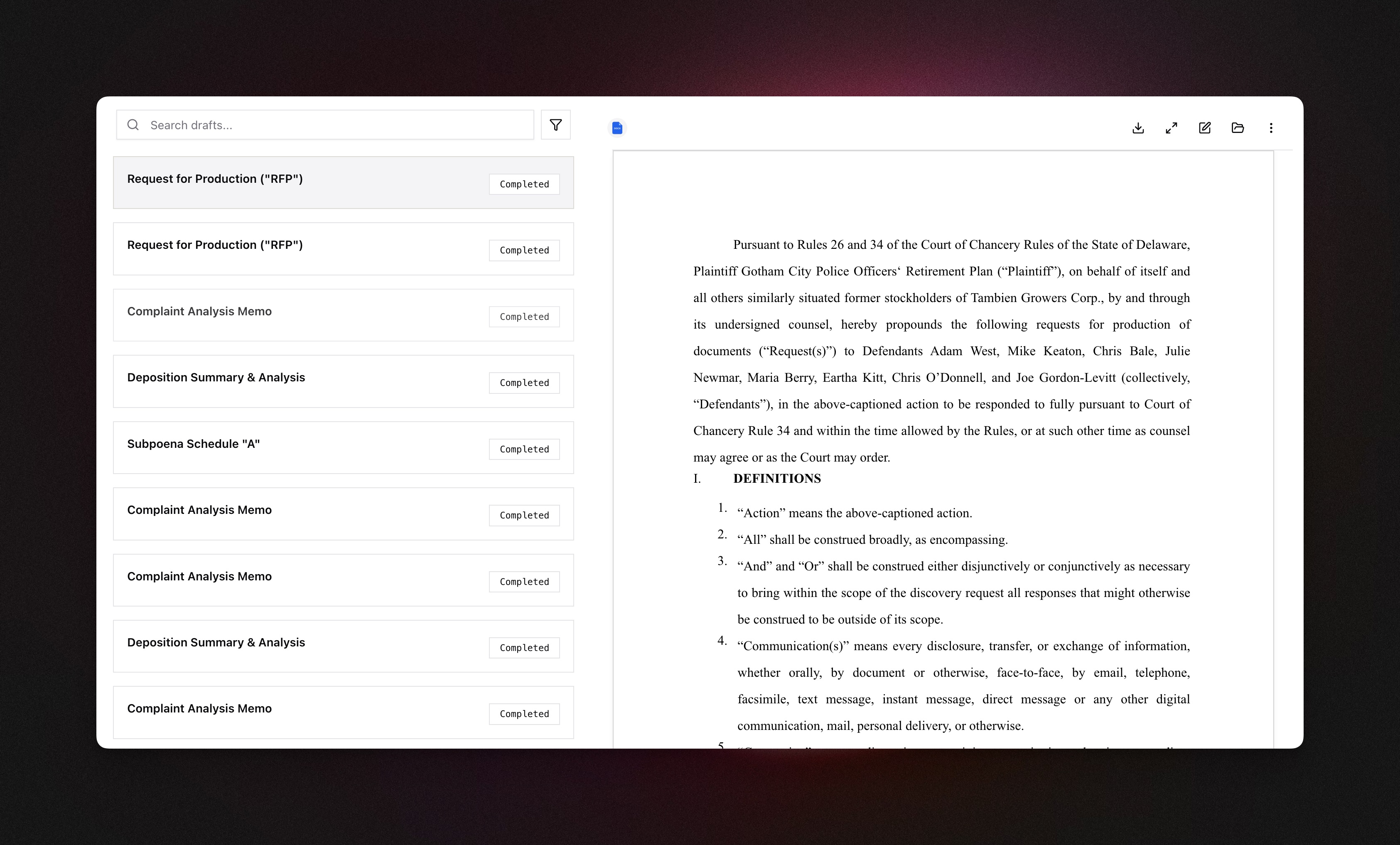 Advocacy Lab interface